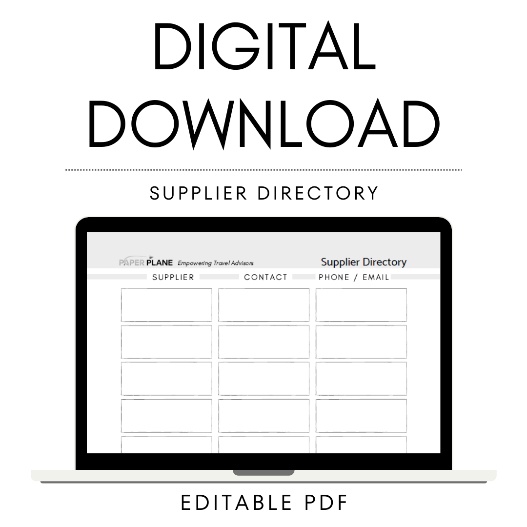 Supplier Directory - Digital Download