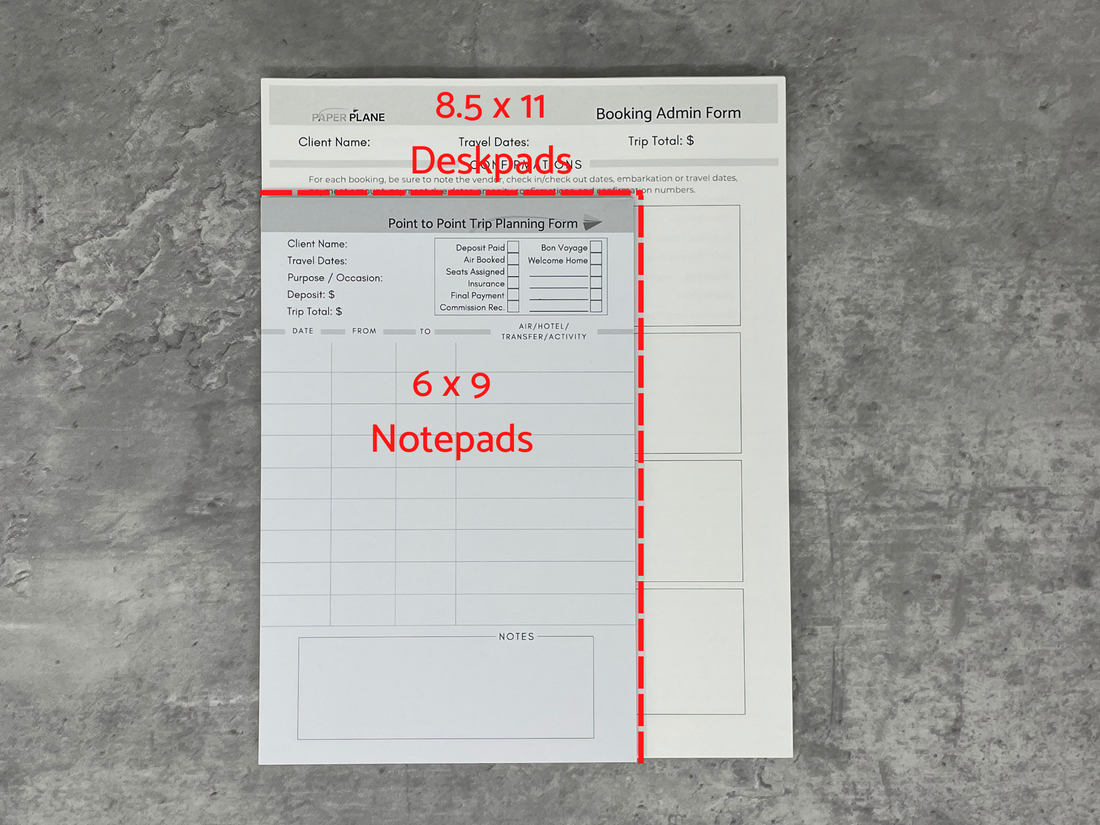 Booking & Trip Admin Form Deskpad