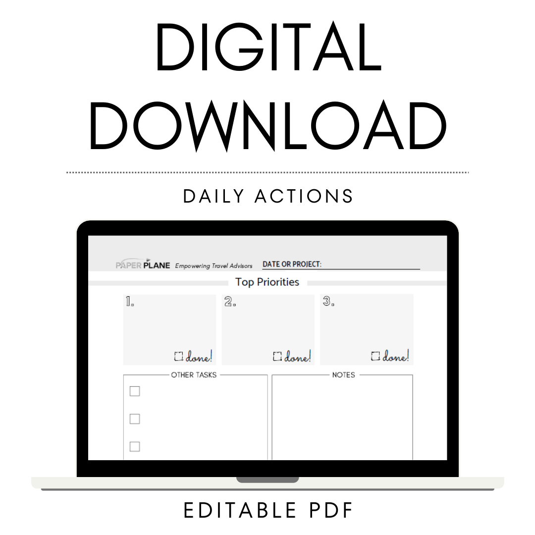 Daily Actions - Digital Download
