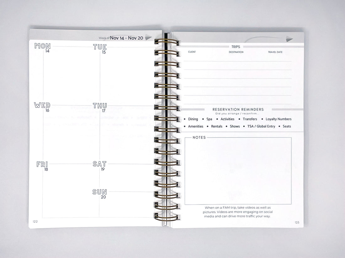 2022 Travel Advisor Planner