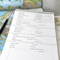 Trip Planning Form Notepad