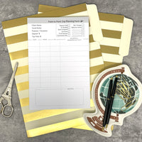 Point to Point Trip Planning Form Notepad