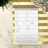 Client Form Notepad
