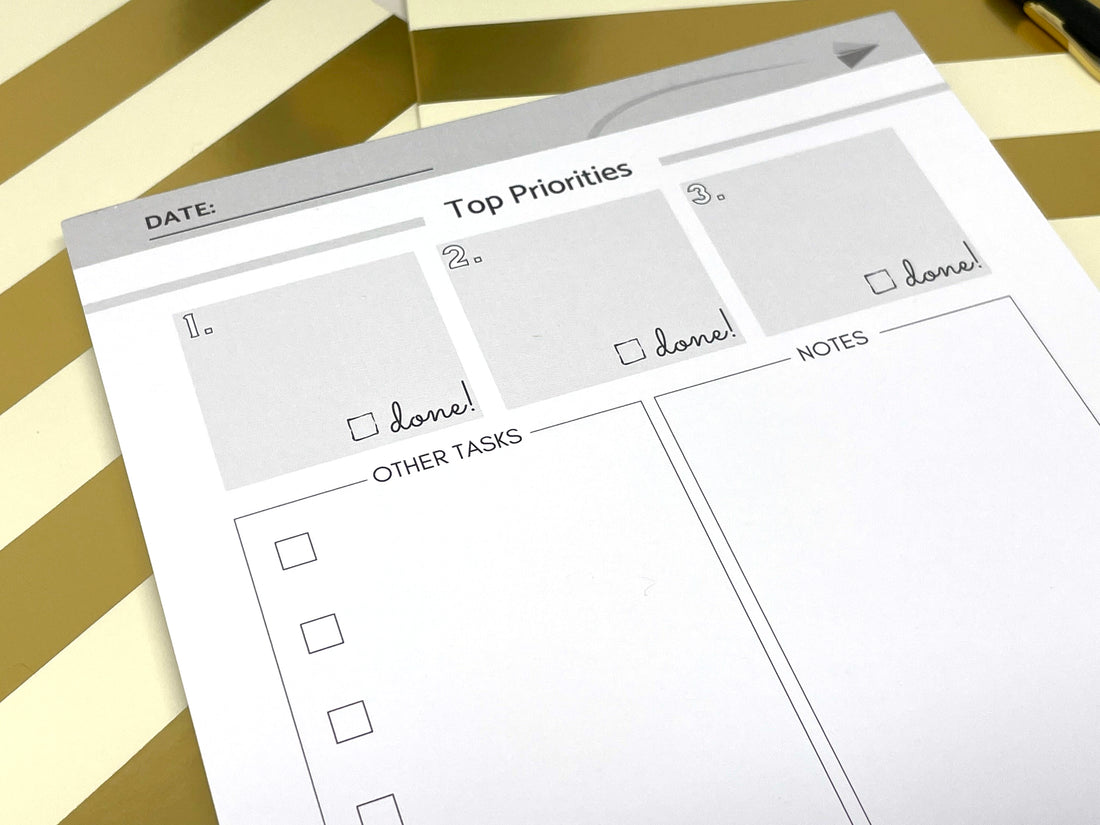 Daily Actions Notepad