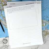 Trip Planning & Quoting Form Deskpad