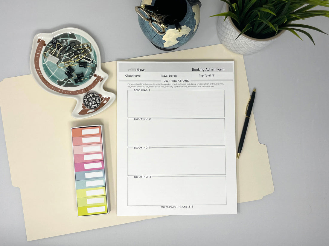 Booking & Trip Admin Form Deskpad