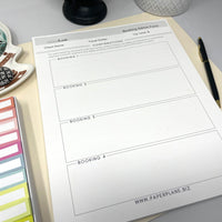 Booking & Trip Admin Form Deskpad