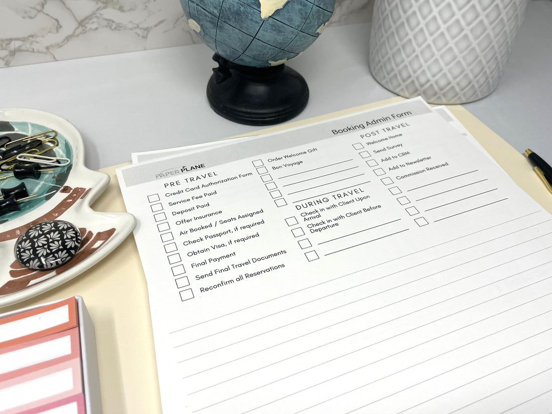 Booking & Trip Admin Form Deskpad