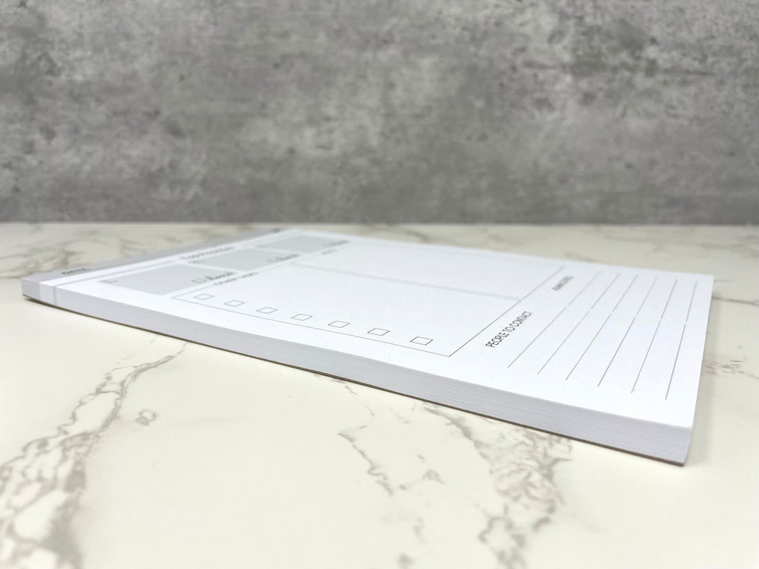 Daily Actions Notepad