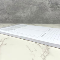 Daily Actions Notepad