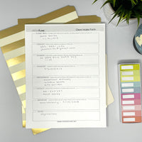 Client Interview & Intake Form Deskpad