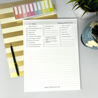 Booking & Trip Admin Form Deskpad