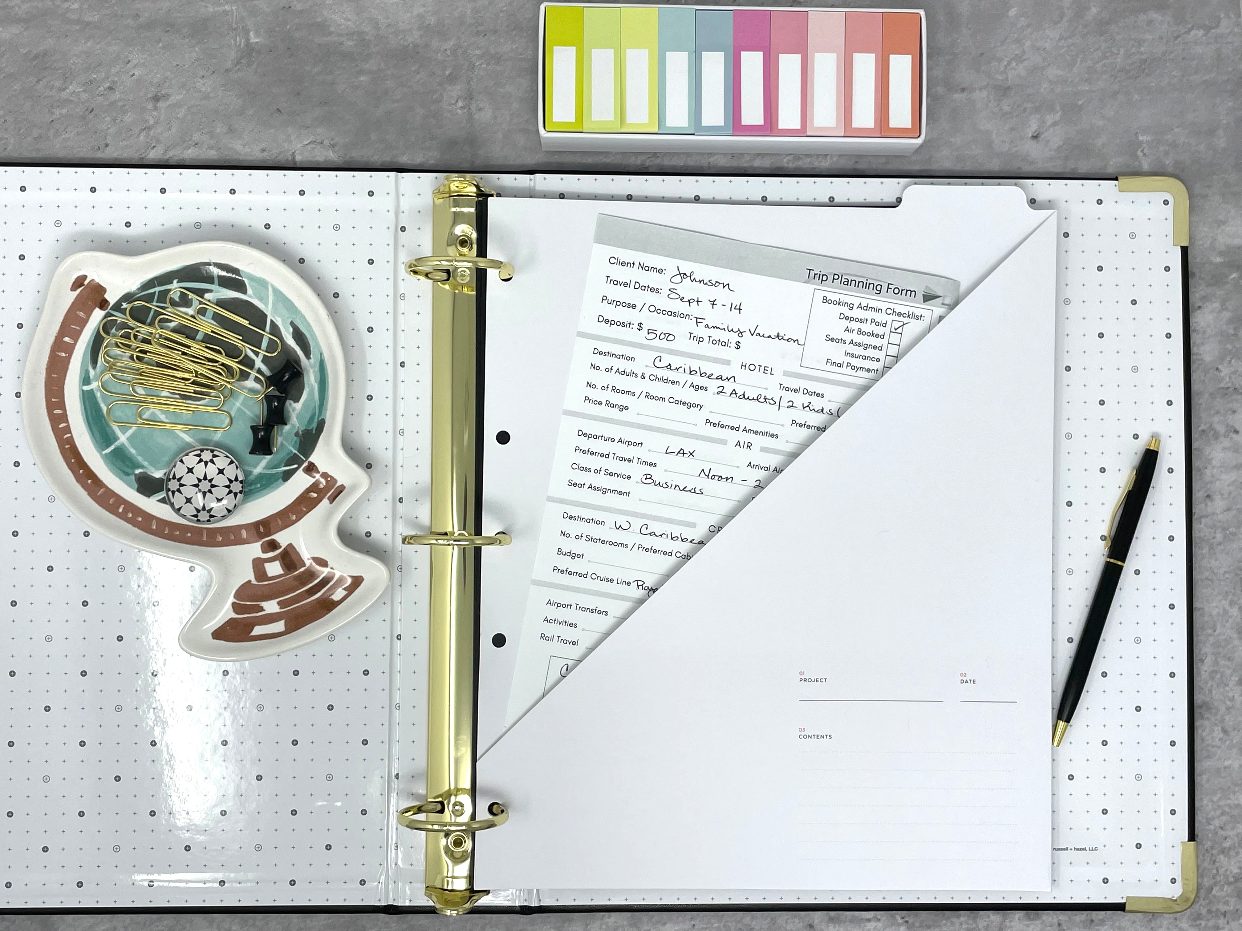 Binder Pocket Folder – Paper Plane